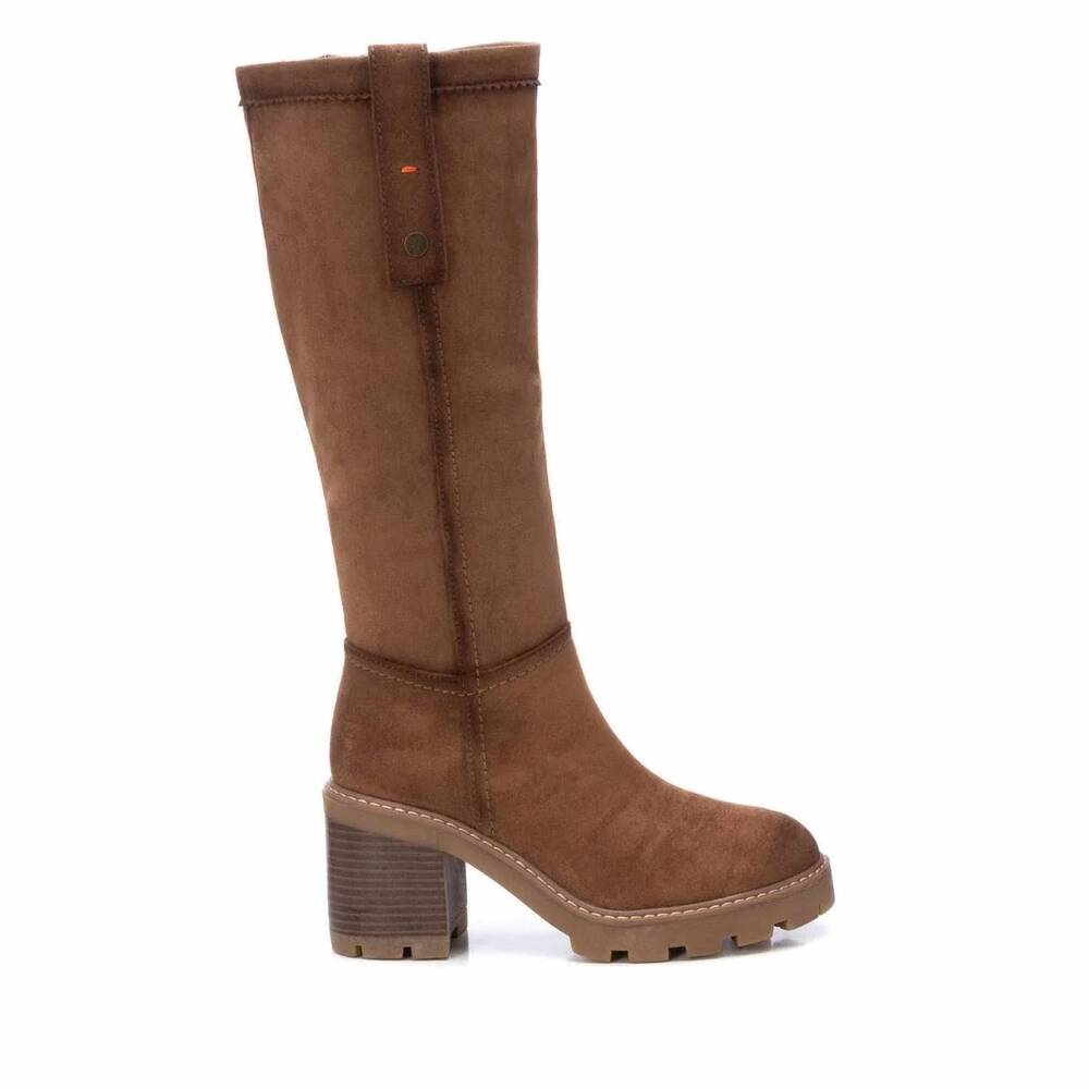 NEW REFRESH women's casual suede boots in camel